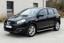 Nissan Qashqai 2010–2014 Stranski pragovi Maydos V1 (2 kos, aluminij ↗ nerjaveče jeklo) fotografija 1