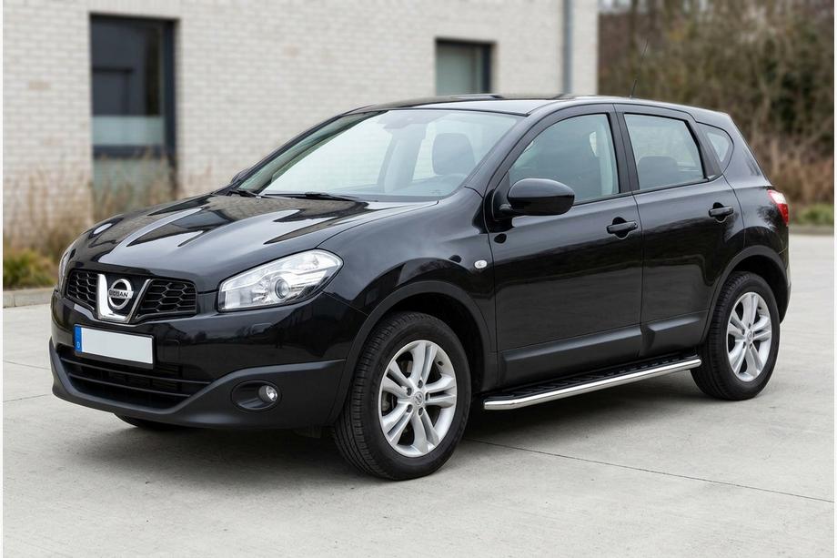 Nissan Qashqai 2010–2014 Stranski pragovi Maydos V1 (2 kos, aluminij ↗ nerjaveče jeklo) Image