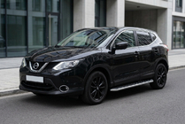 Nissan Qashqai 2014–2021 Stranski pragovi Maydos V1 (2 kos, aluminij ↗ nerjaveče jeklo) fotografija 1