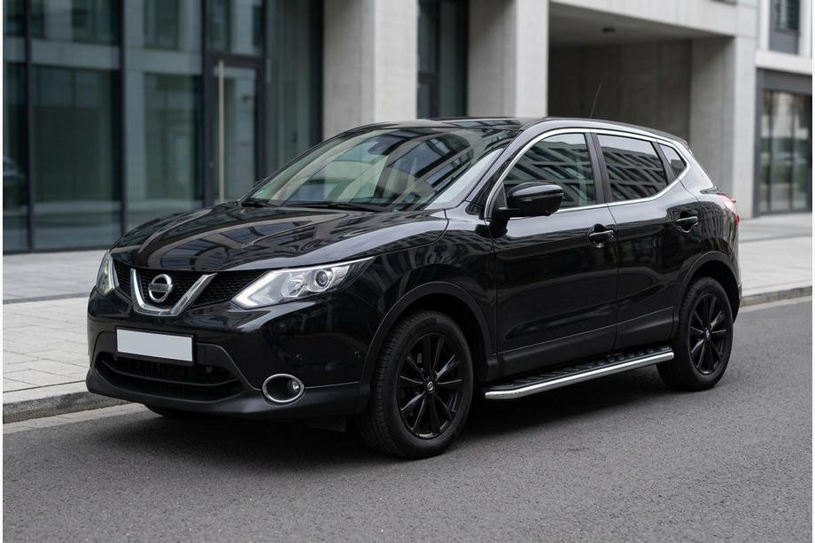 Nissan Qashqai 2014–2021 Stranski pragovi Maydos V1 (2 kos, aluminij ↗ nerjaveče jeklo) Image