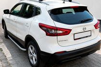 Nissan Qashqai 2014–2021 Bočne stopnice Tayga (2 kos, aluminij) fotografija 1