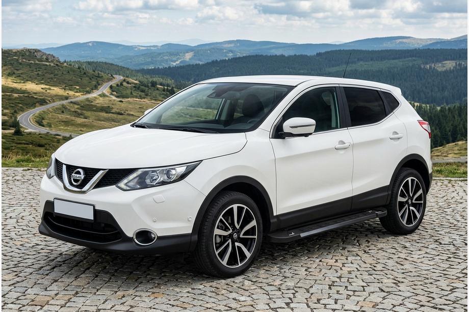 Nissan Qashqai 2014–2021 Stranske stopnice RedLine Black (2 kosa, aluminij) Image
