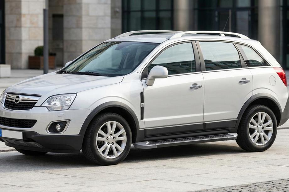 Opel Antara 2006–2017 Bočne stopnice Allmond Black (2 kosa, aluminij) Image