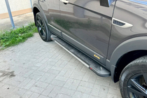 Opel Antara 2006–2017 Stranske stopnice RedLine V1 (2 kos, aluminij) fotografija 1
