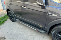 Opel Antara 2006–2017 Stranske stopnice RedLine V1 (2 kos, aluminij) fotografija 2