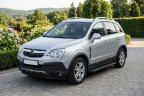 Opel Antara 2006–2017 Bočne stopnice Bosphorus Black (2 kos, aluminij) fotografija 1