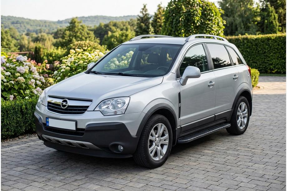 Opel Antara 2006–2017 Bočne stopnice Bosphorus Black (2 kos, aluminij) Image