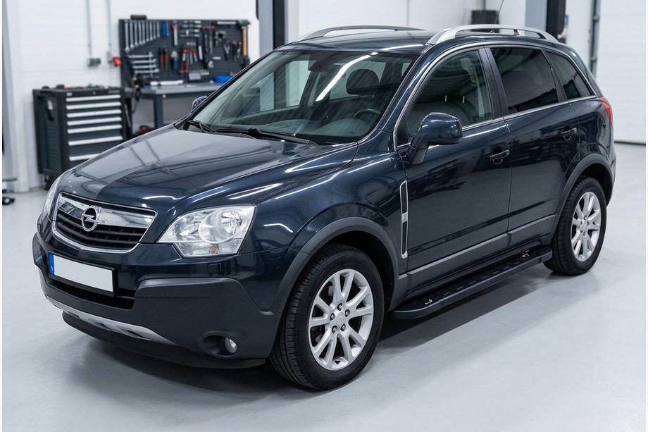 Opel Antara 2006–2017 Stranske stopnice RedLine Black (2 kosa, aluminij) Image