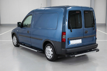 Opel Combo 2002–2012 Bočne stopnice RedLine V1 (2 kosa, aluminij) fotografija 1