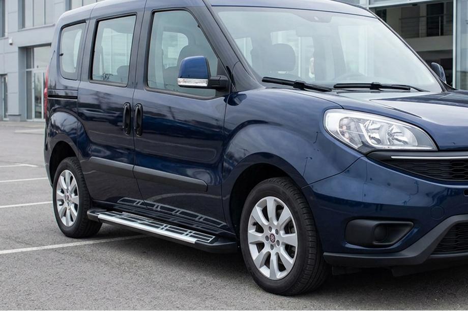 Opel Combo 2012–2018 Bočni pragovi Sunrise (2 kos, aluminij) Image