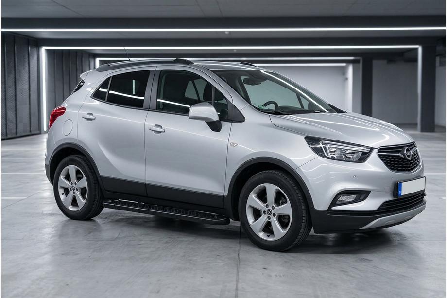 Opel Mokka 2012–2021 Bočne stopnice Allmond Black (2 kos, aluminij) Image