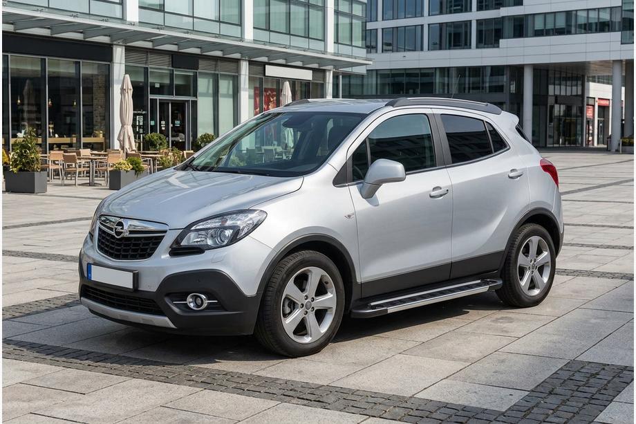 Opel Mokka 2012–2021 Bočne stopnice RedLine V1 (2 kosa, aluminij) Image