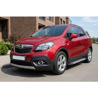 Stranski pragovi Line (2 kos, aluminij) Opel Mokka 2012–2021 fotografija 1