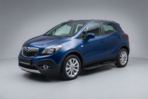 Opel Mokka 2012–2021 Stranske stopnice Bosphorus Black (2 kosa, aluminij) fotografija 1