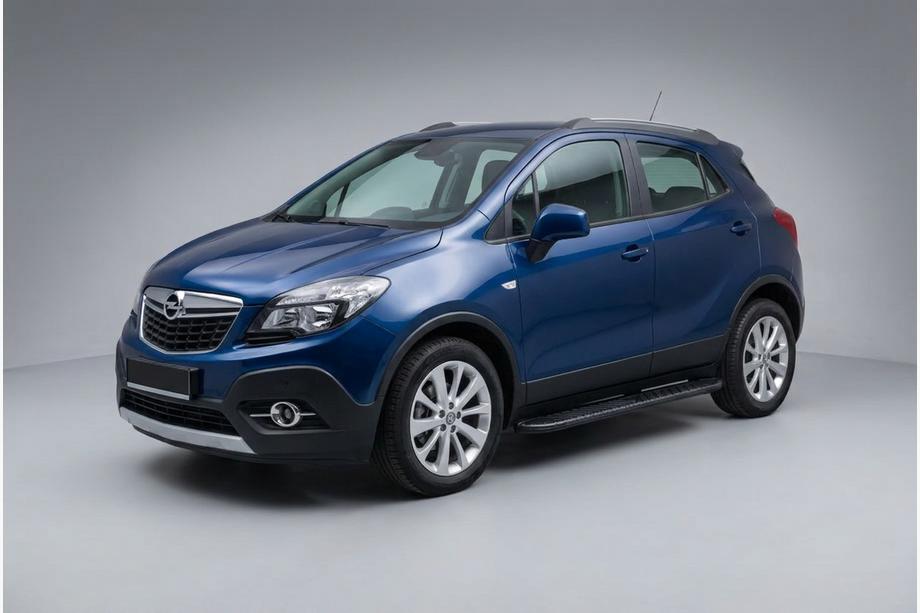 Opel Mokka 2012–2021 Stranske stopnice Bosphorus Black (2 kosa, aluminij) Image
