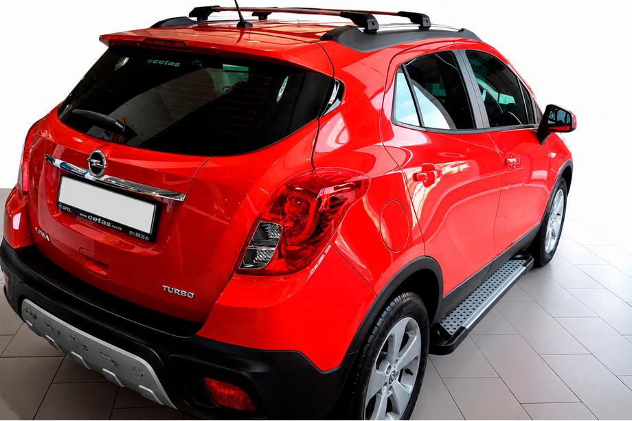 Opel Mokka 2012–2021 Stranske stopnice Allmond Grey (2 kosa, aluminij) Image