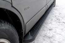 Renault Trafic 2001–2015 Bočne stopnice Allmond Black (2 kosa, aluminij) fotografija 1