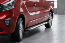 Renault Trafic 2001–2015 Stranski pragovi Line (2 kos, aluminij) fotografija 1