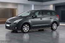 Peugeot 5008 2009–2016 Bočne stopnice Allmond Black (2 kos, aluminij) fotografija 1