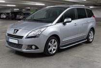 Peugeot 5008 2009–2016 Stranske stopnice Tayga Grey (2 kos, aluminij) fotografija 1