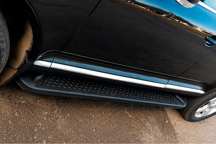 Porsche Cayenne 2003–2010 Bočne stopnice Allmond Black (2 kosa, aluminij) Image