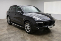 Porsche Cayenne 2010–2017 Stranski pragovi Maydos V1 (2 kos, aluminij ↗ nerjaveče jeklo) fotografija 1