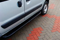 Renault Kangoo 1998–2008 Bočne stopnice Allmond Black (2 kos, aluminij) fotografija 1