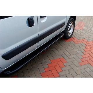Bočne stopnice Allmond Black (2 kos, aluminij) Renault Kangoo 1998–2008 fotografija 1