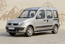 Renault Kangoo 1998–2008 Stranske stopnice Tayga Grey (2 kos, aluminij) fotografija 1