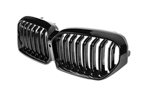 BMW serija 5 G30/G31 2017–2023 M-Look V2 ledvične maske (2021-2023, sijajno črna) fotografija 3