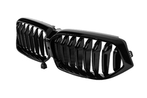 BMW serija 6 G32 2017– Ledvične maske 1-Bar (2020-2023, sijajno črna) fotografija 3