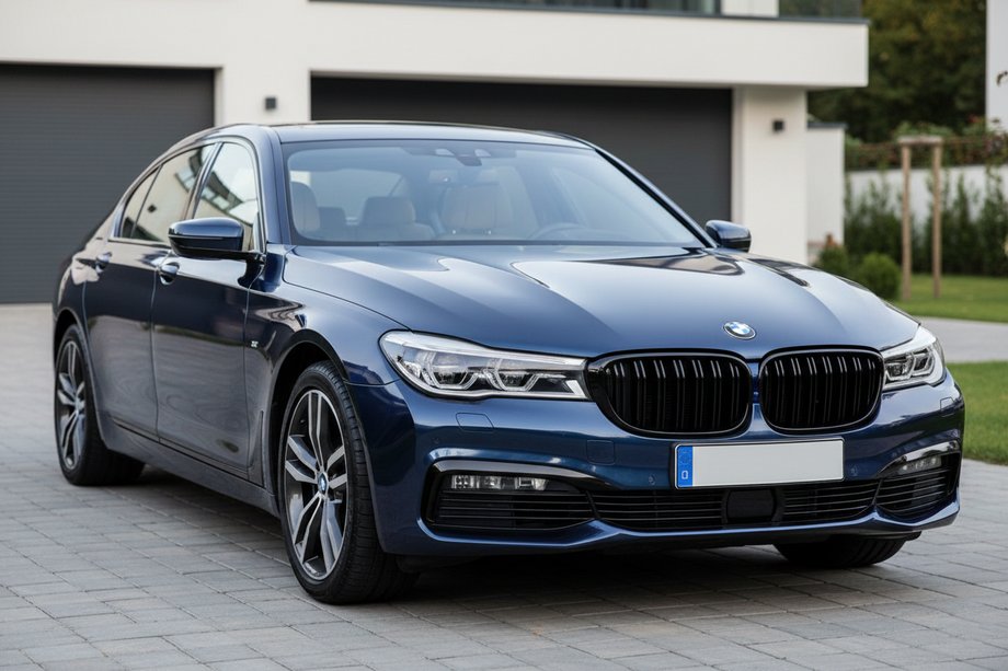 BMW serija 7 G11/G12 2015–2022 M-Look ledvične maske (2016-2019, sijaj črna) Fotografija 1