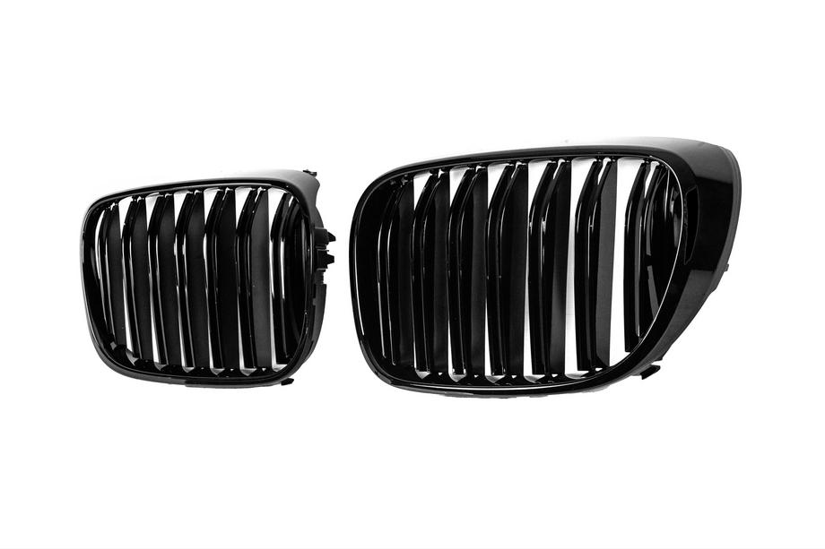 BMW serija 7 G11/G12 2015–2022 M-Look ledvične maske (2016-2019, sijaj črna) Fotografija 3