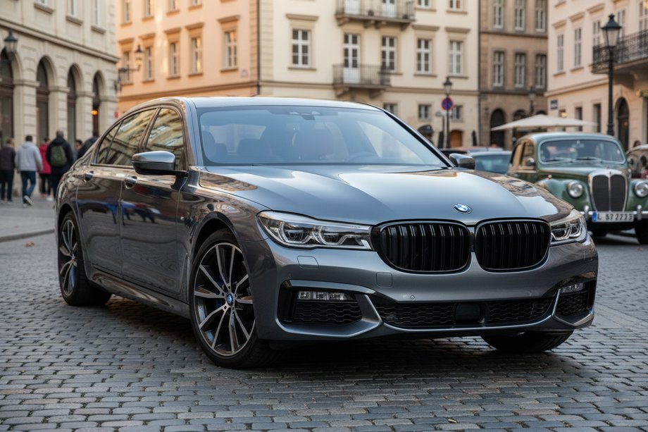 BMW serija 7 G11/G12 2015–2022 M-Look ledvične rešetke (2019-2022, črna visok sijaj) Image