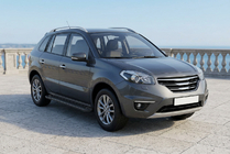 Renault Koleos 2008–2016 Bočne stopnice Allmond Black (2 kosa, aluminij) fotografija 1