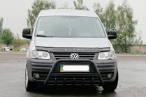 Volkswagen Caddy 2004–2010 Sprednji zaščitni lok WT004 Black (nerjavno jeklo) fotografija 2