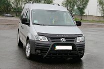 Volkswagen Caddy 2004–2010 Sprednji zaščitni lok WT004 Black (nerjavno jeklo) fotografija 4
