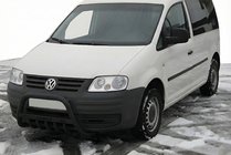 Volkswagen Caddy 2004–2010 Sprednji zaščitni lok WT004 Black (nerjavno jeklo) fotografija 1