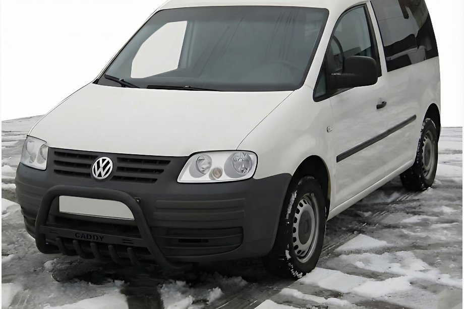 Volkswagen Caddy 2004–2010 Sprednji zaščitni lok WT004 Black (nerjavno jeklo) Image