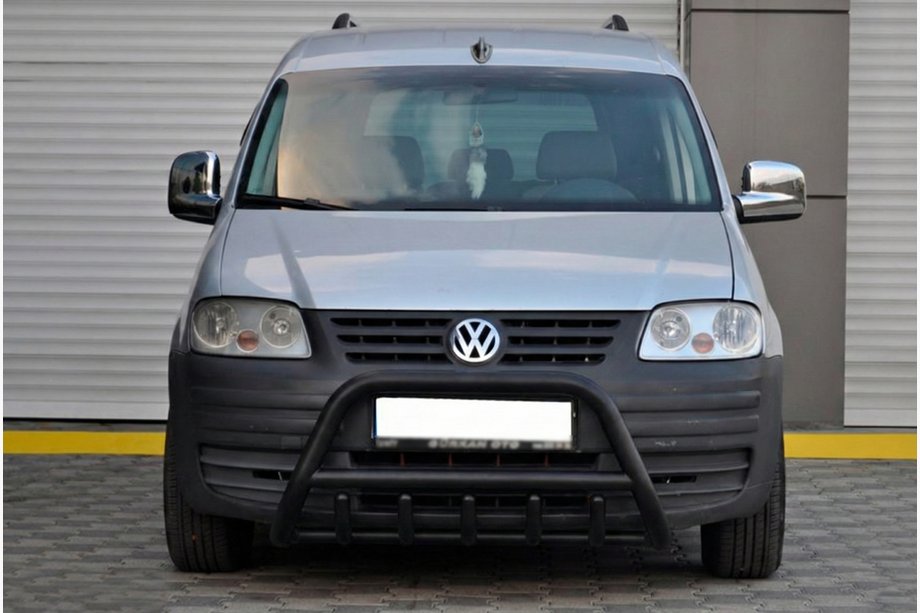 Volkswagen Caddy 2004–2010 Bullbar WT003 Black (nerjavno jeklo) Image