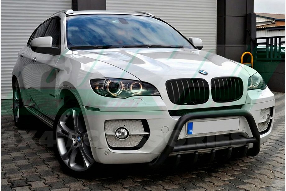 BMW X5 E70 2007–2013 Bullbar WT003 Black (nerjavno jeklo) Image
