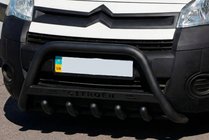 Citroen Berlingo 2008–2018 Sprednji zaščitni lok WT004 Black (nerjavno jeklo) fotografija 1