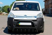 Citroen Berlingo 2008–2018 Sprednji zaščitni lok WT004 Black (nerjavno jeklo) fotografija 2