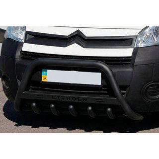 Sprednji zaščitni lok WT004 Black (nerjavno jeklo) Citroen Berlingo 2008–2018 fotografija 1