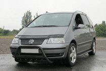 Volkswagen Sharan 2010–2023 Sprednji zaščitni lok WT004 Black (nerjavno jeklo) fotografija 2