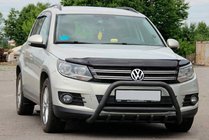 Volkswagen Tiguan 2007–2016 Bullbar WT003 Black (nerjavno jeklo) fotografija 1