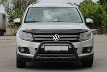 Volkswagen Tiguan 2007–2016 Bullbar WT003 Black (nerjavno jeklo) fotografija 4