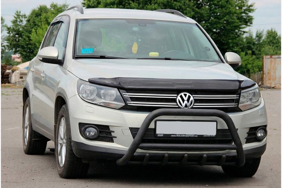 Volkswagen Tiguan 2007–2016 Bullbar WT003 Black (nerjavno jeklo) Image