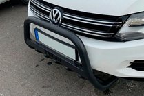 Volkswagen Tiguan 2007–2016 Sprednji zaščitni lok WT004 Black (nerjavno jeklo) fotografija 2