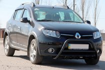 Renault Sandero 2013–2022 Bullbar WT003 Black (nerjavno jeklo) fotografija 3